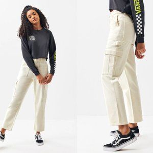 PacSun Off White Cargo Skate Pants